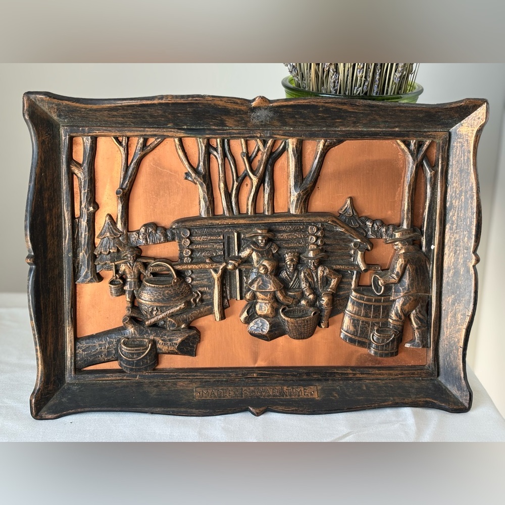 Vintage Coppercraft Guild Wall Plaques Set of Two